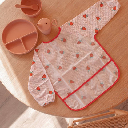 Baby schort met lange mouwen en slabbetje Lil Wild Cats