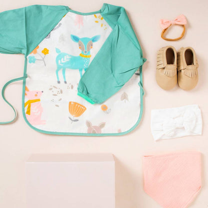 Baby schort met lange mouwen en slabbetje Lil Wild Cats