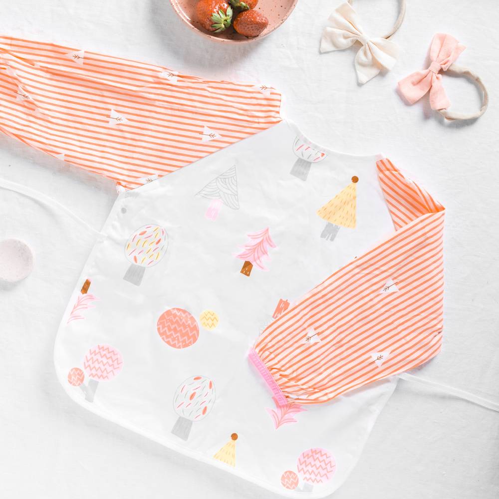 Baby schort met lange mouwen en slabbetje Lil Wild Cats