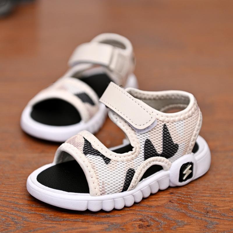 Bedrukte platte sandalen voor peuters