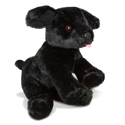 Zwarte labrador puppy knuffeldier