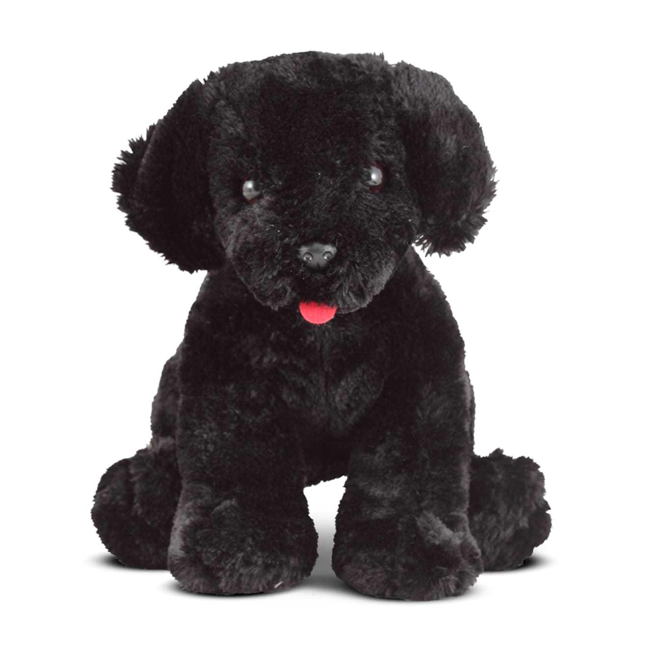Zwarte labrador puppy knuffeldier