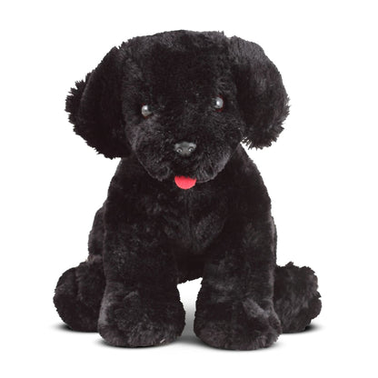 Zwarte labrador puppy knuffeldier