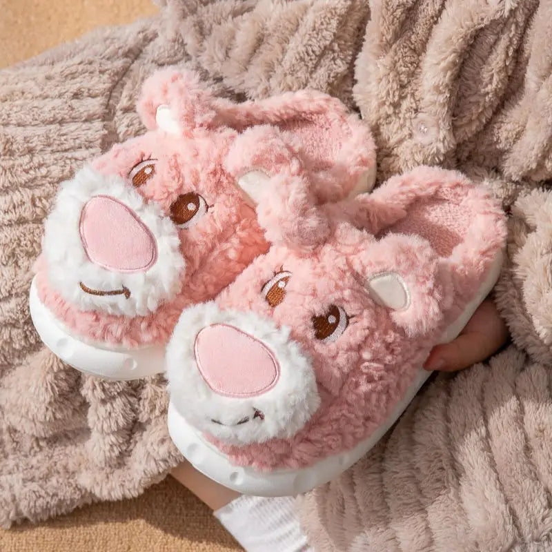 Blissful Bear Design Soft Slipper