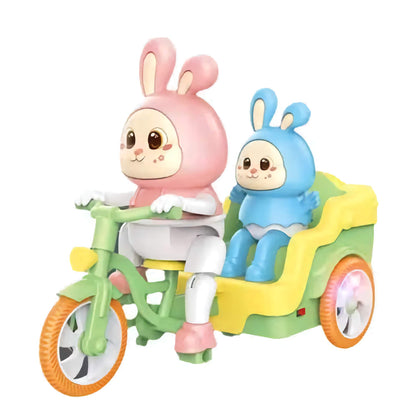 BunnyCruze Aufziehbares Hasenspielzeug-Set mit Rollaktion – Ab 3 Jahren