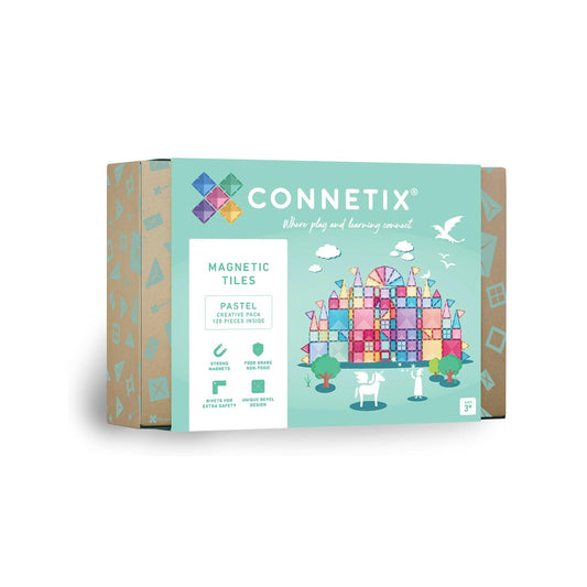 Connetix Tegels - 120 Stuks Pastel Creatief Pakket