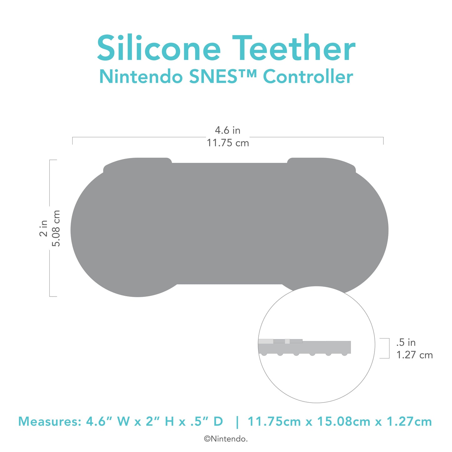 Siliconen bijtring: Nintendo SNES™-controller