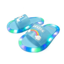 Cartoon dierenprints verlichte pantoffels