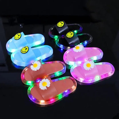 Cartoon dierenprints verlichte pantoffels