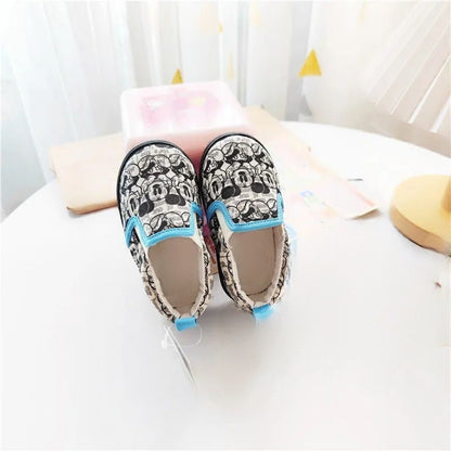 Cartoon Mickey Minnie Mouse-personages bedrukte schoenen