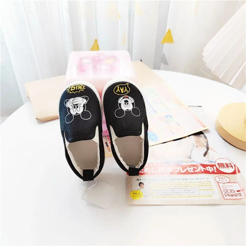 Cartoon Mickey Minnie Mouse-personages bedrukte schoenen