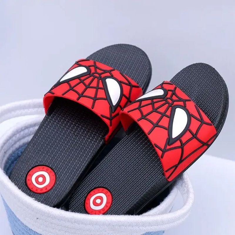 Letnie kapcie dziecięce z nadrukiem Spidermana 