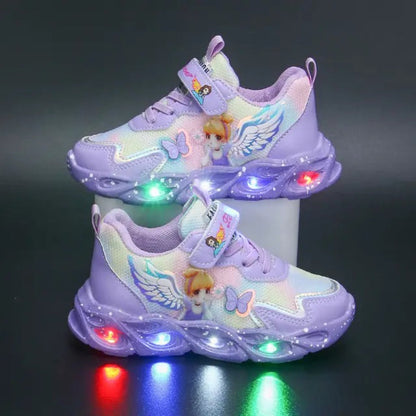 Casual Prinses Anna Elsa LED-lichtschoenen