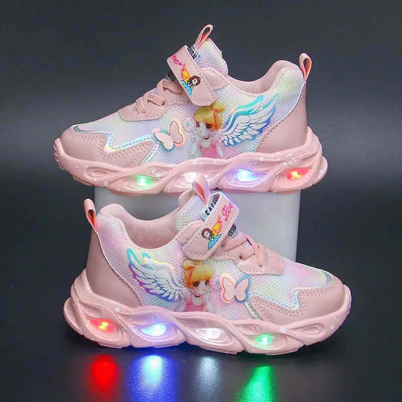 Casual Prinses Anna Elsa LED-lichtschoenen