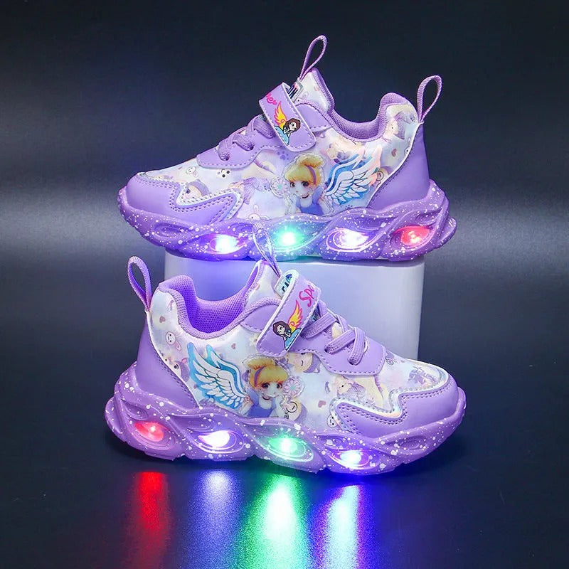 Casual Prinses Anna Elsa LED-lichtschoenen
