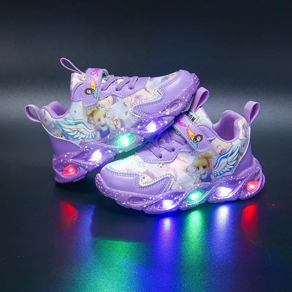 Casual Prinses Anna Elsa LED-lichtschoenen