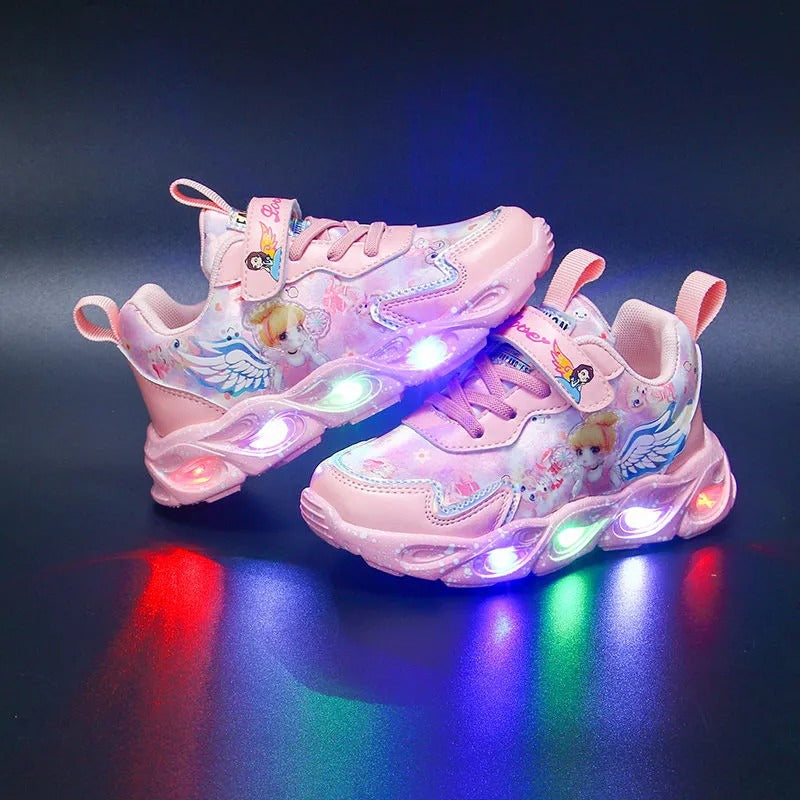 Casual Prinses Anna Elsa LED-lichtschoenen