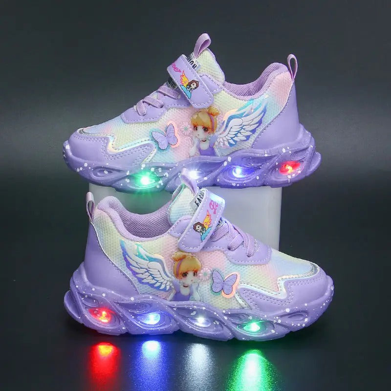 Casual Prinses Anna Elsa LED-lichtschoenen