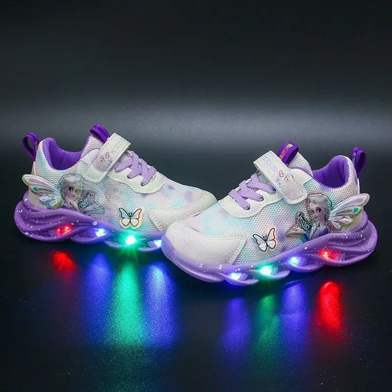 Snow Queen kindersneakers met led-verlichting