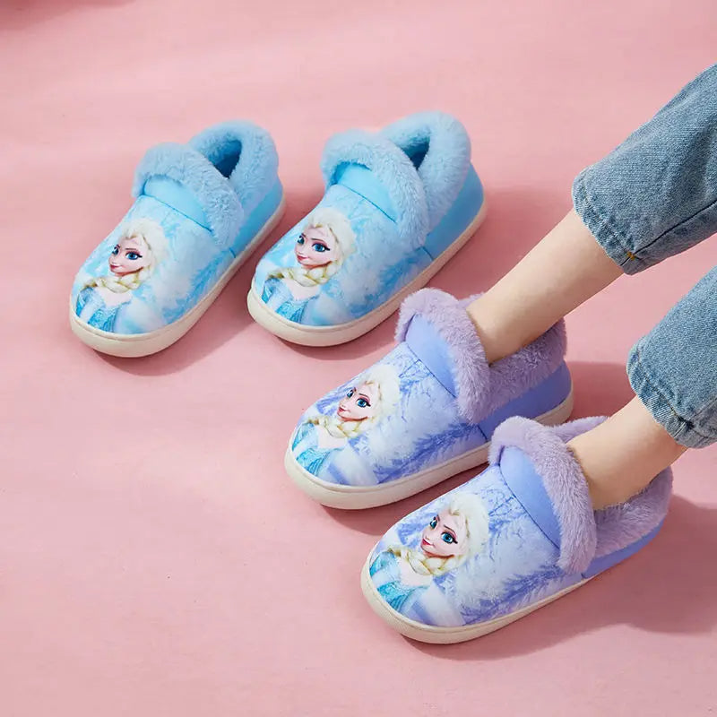 Elsa pantoffels met Frozen-thema