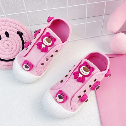 Antislip casual schoenen met beerpatroon
