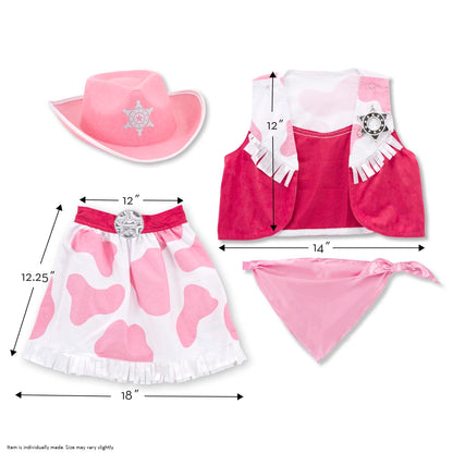 Cowgirl Rollenspel Kostuumset