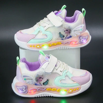 Assepoester Prinses Print Schoenen Met Led-verlichting