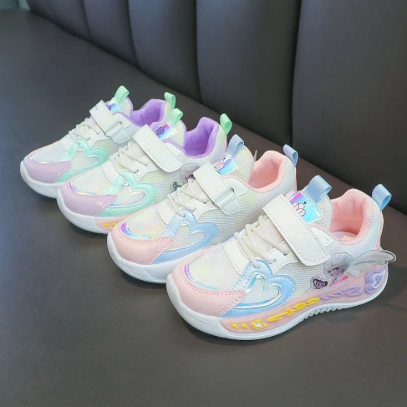 Assepoester Prinses Print Schoenen Met Led-verlichting