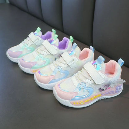 Assepoester Prinses Print Schoenen Met Led-verlichting