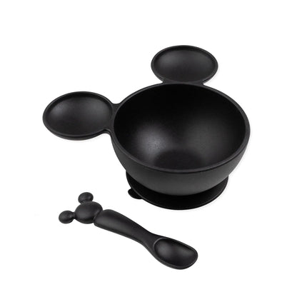 Siliconen eerste voedingsset: Mickey Mouse Classic Black