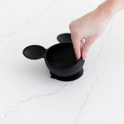 Siliconen eerste voedingsset: Mickey Mouse Classic Black