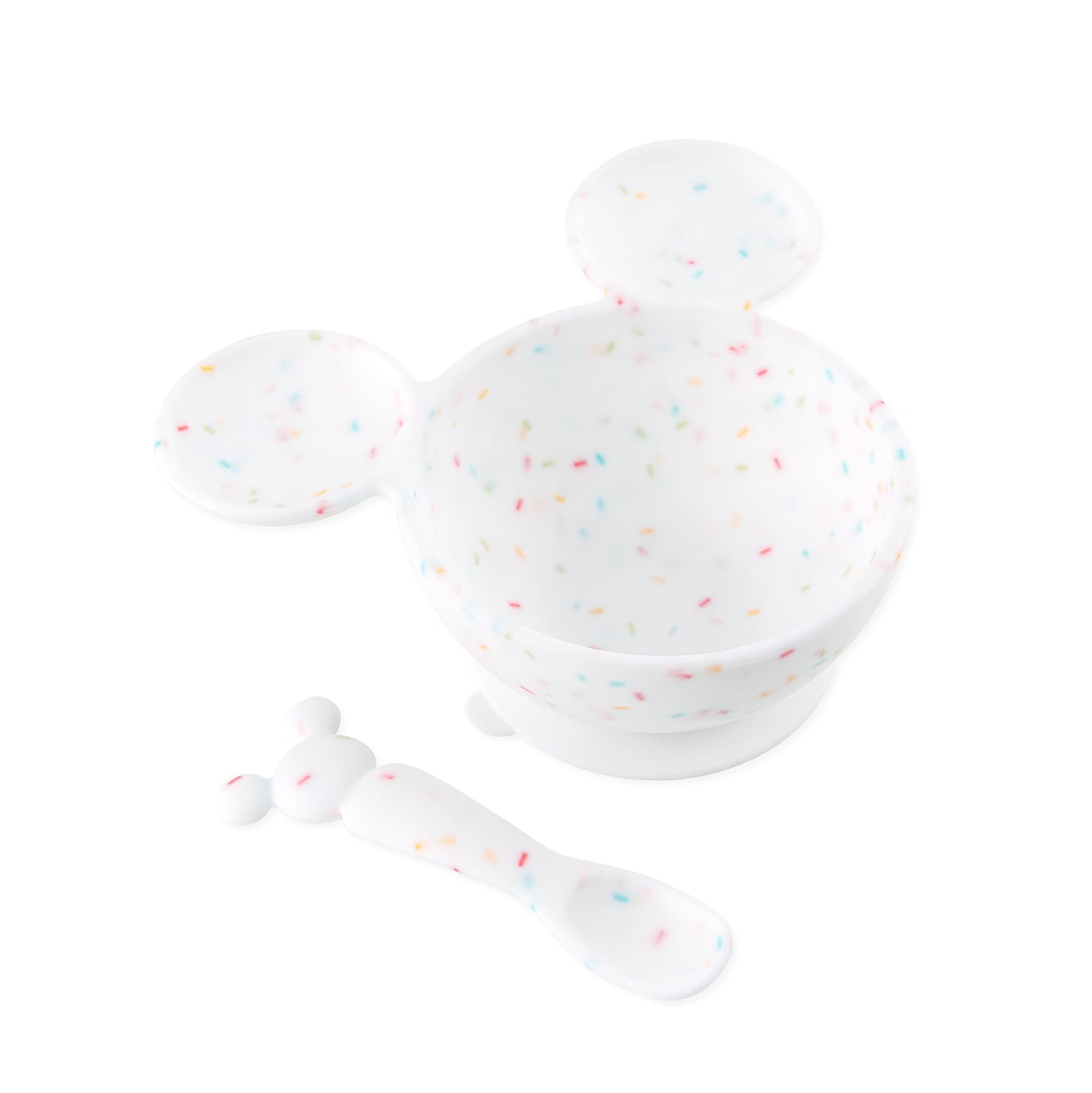 Siliconen eerste voedingsset: Mickey Mouse Vanilla Sprinkle