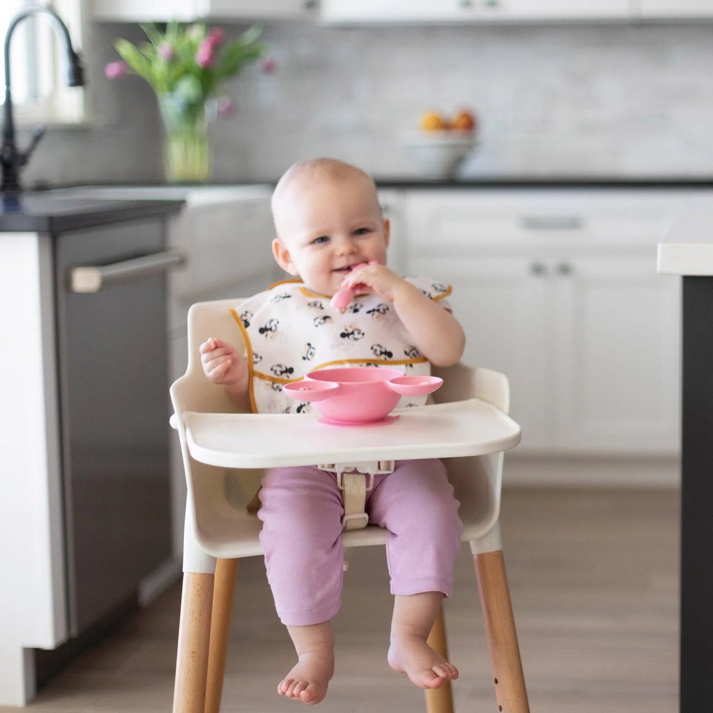 Siliconen eerste voedingsset: Minnie Mouse