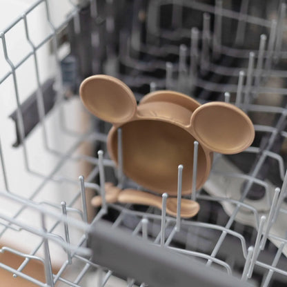 Siliconen eerste voedingsset: Minnie Mouse Gold