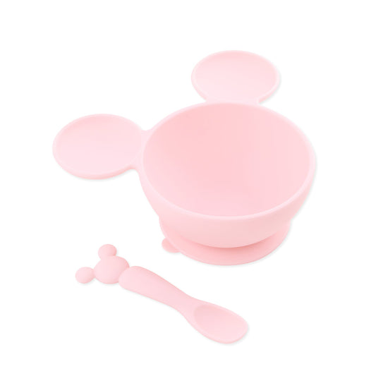 Siliconen eerste voedingsset: Minnie Mouse lichtroze 