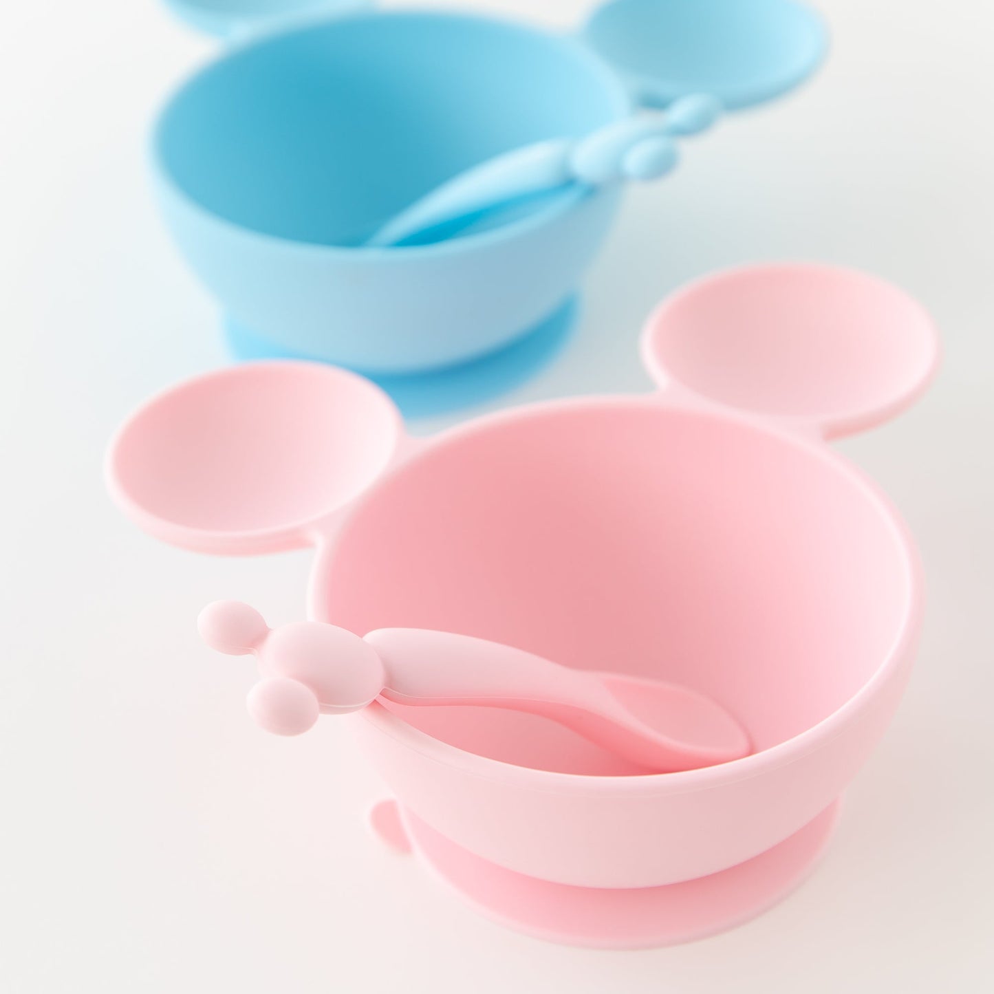 Siliconen eerste voedingsset: Minnie Mouse lichtroze