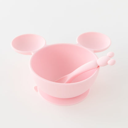 Siliconen eerste voedingsset: Minnie Mouse lichtroze