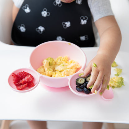 Siliconen eerste voedingsset: Minnie Mouse lichtroze