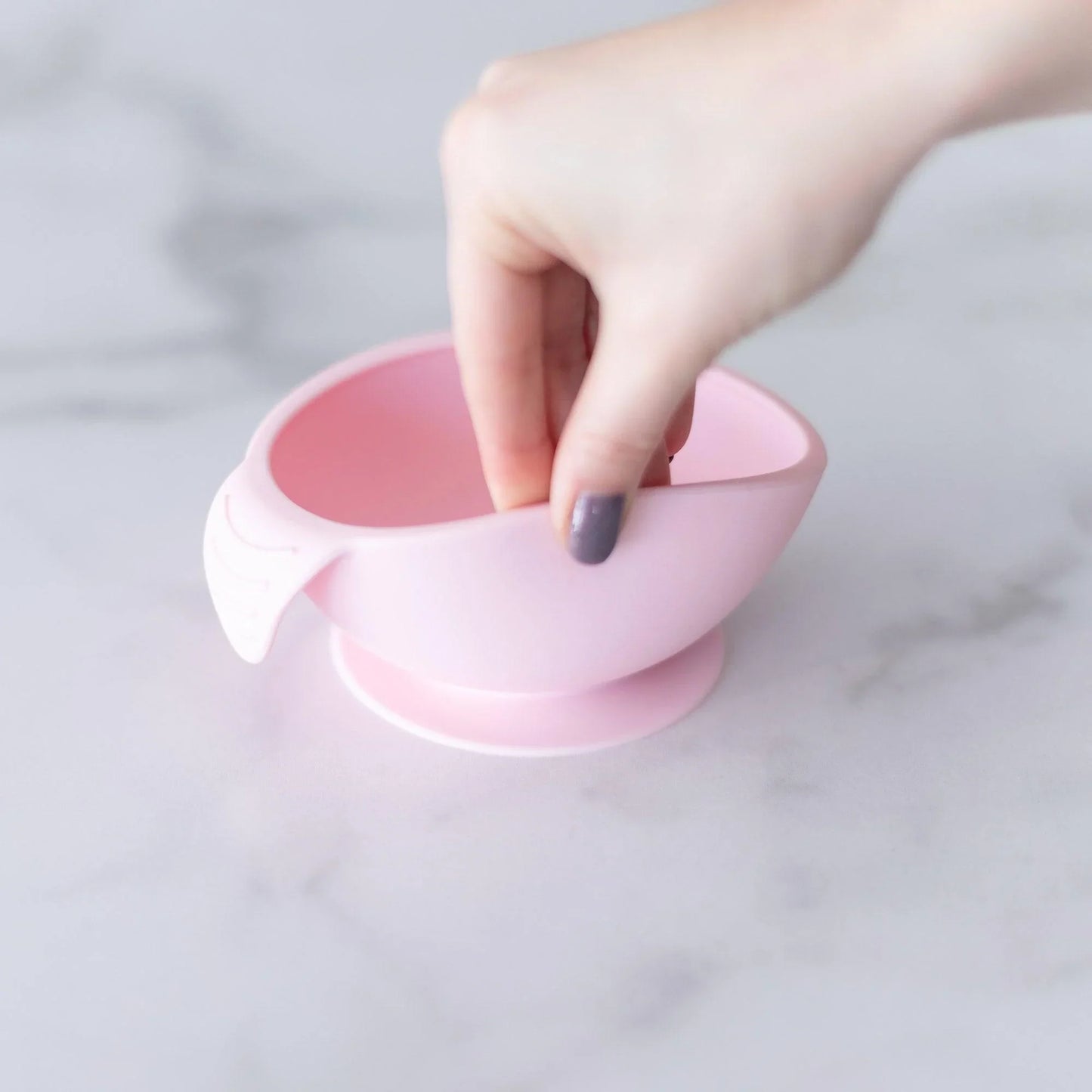 Siliconen eerste voedingsset: roze
