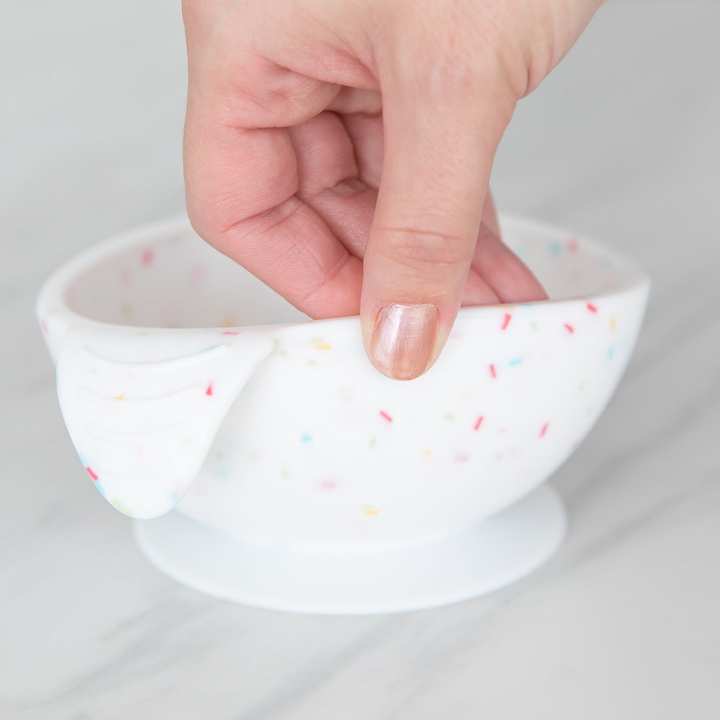 Siliconen eerste voedingsset: Vanille Sprinkle