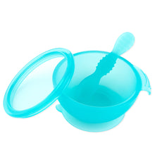 Siliconen eerste voedingsset: Blue Jelly