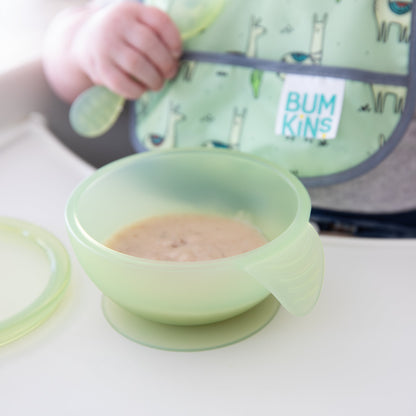 Siliconen eerste voedingsset: Groene Jelly