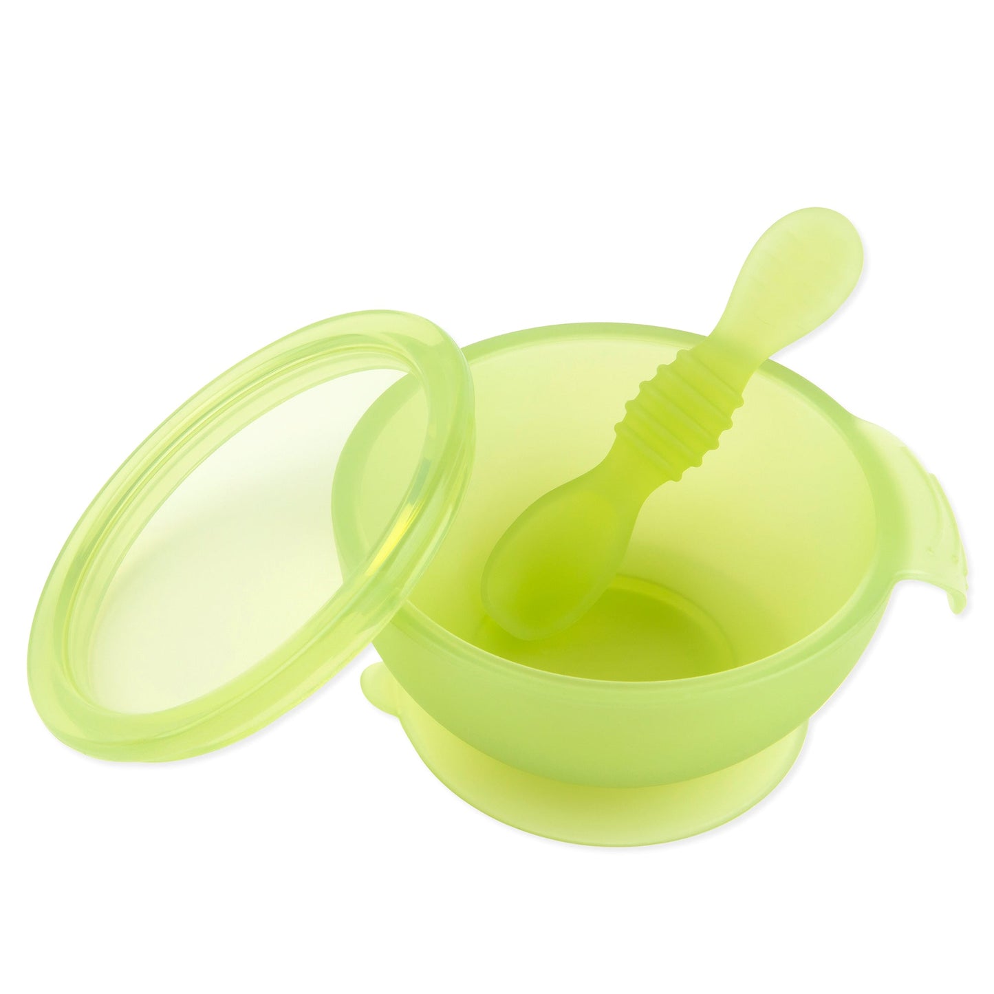 Siliconen eerste voedingsset: Groene Jelly