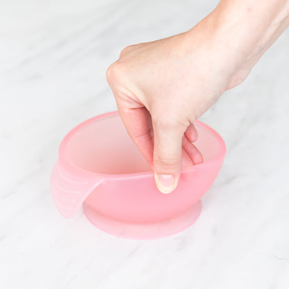 Siliconen eerste voedingsset: Roze Jelly