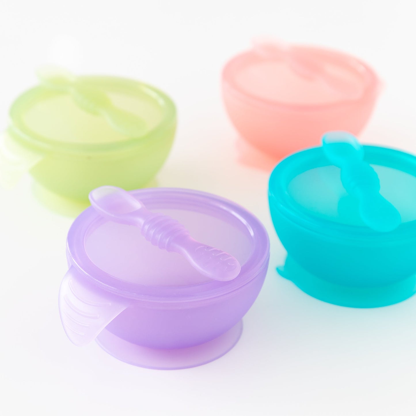 Siliconen eerste voedingsset: Purple Jelly