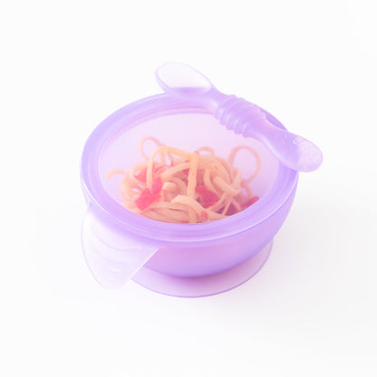 Siliconen eerste voedingsset: Purple Jelly