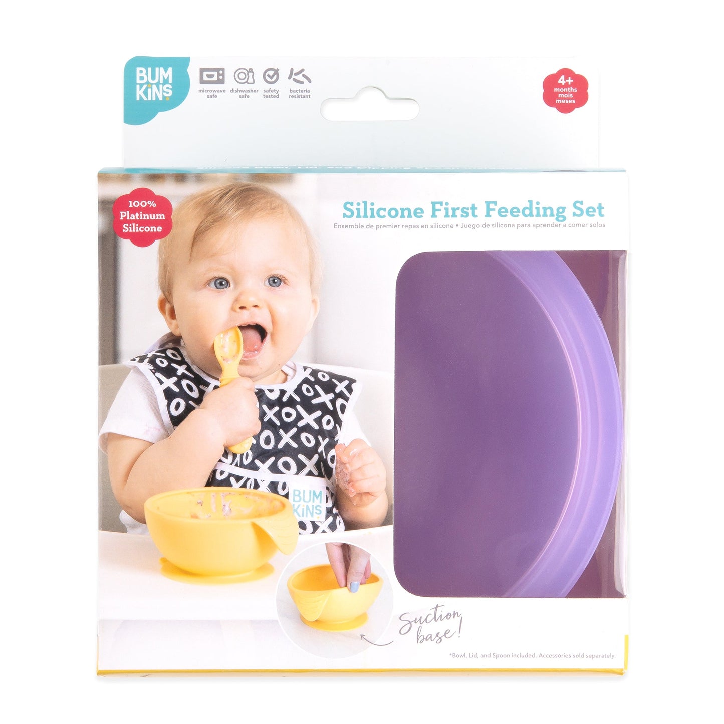 Siliconen eerste voedingsset: Purple Jelly