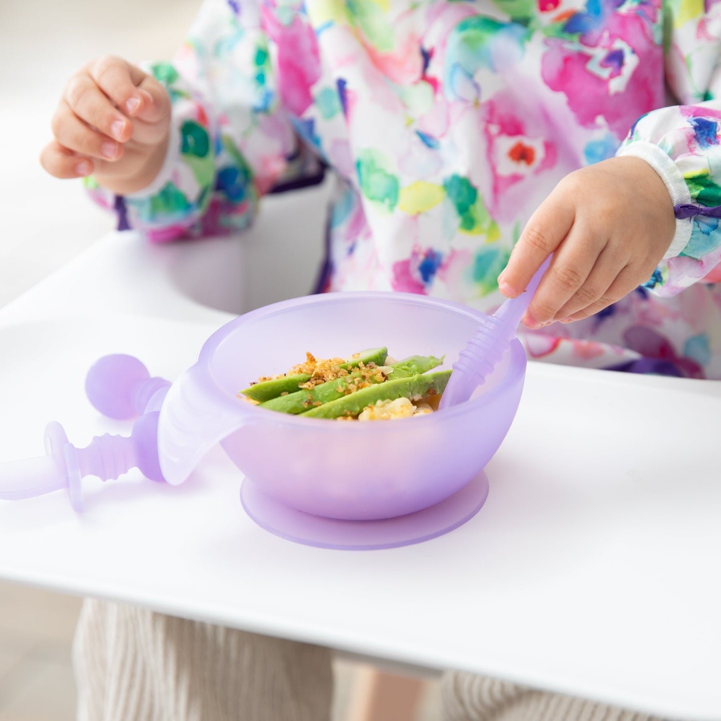 Siliconen eerste voedingsset: Purple Jelly