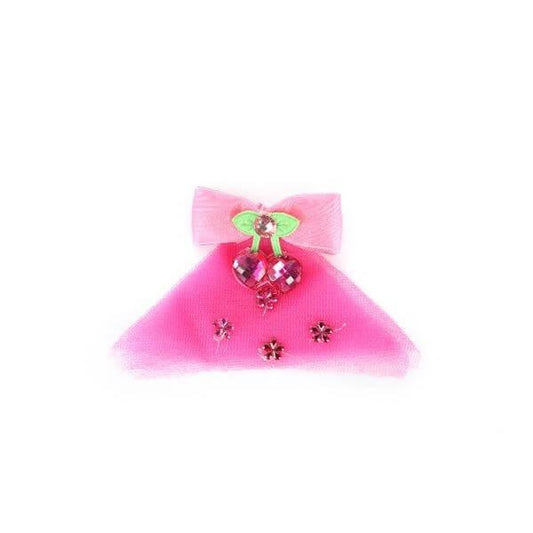 BABY MEISJE FUCHSIA DECORATIEVE HAARSTRIK