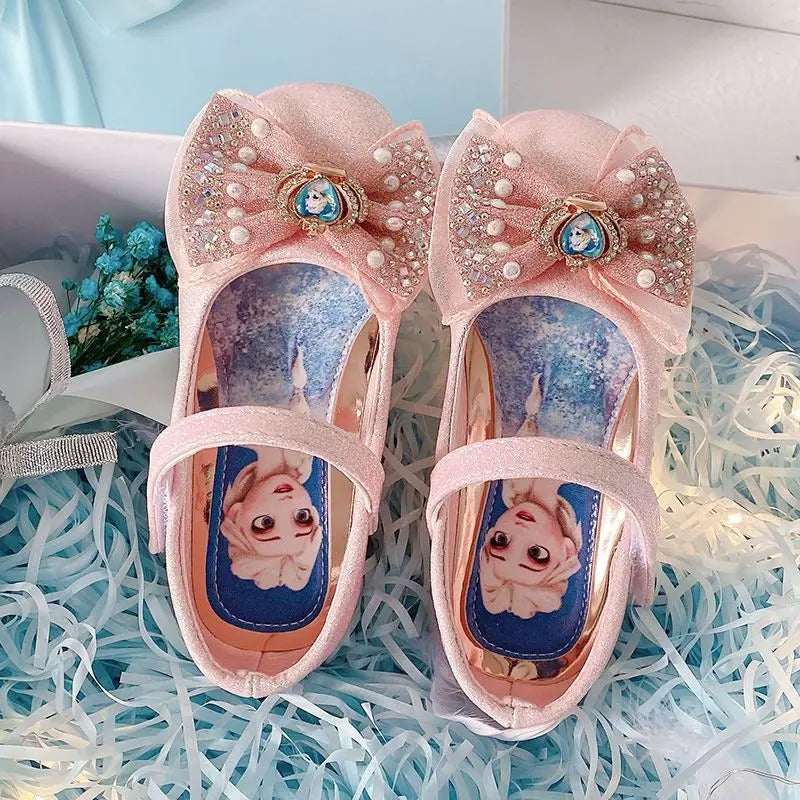 Frozen Anna en Elsa platte kristallen schoenen